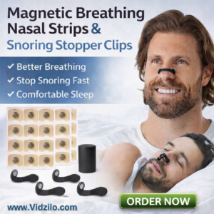 magnetic breathing nasal strips and snoring stopper clips