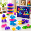 Magic gummy building blocks soft squishy sensory toy for kids