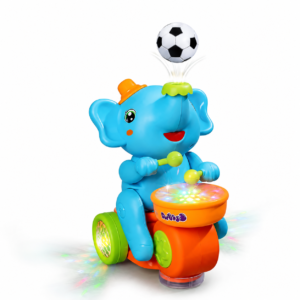 Interactive Elephant Drummer Toy with Levitating Ball for Kids