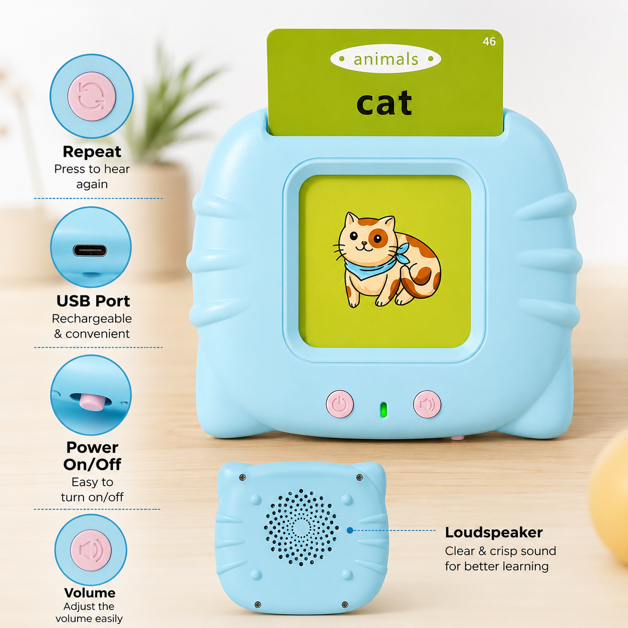 Montessori Talking Flash Cards for Kids