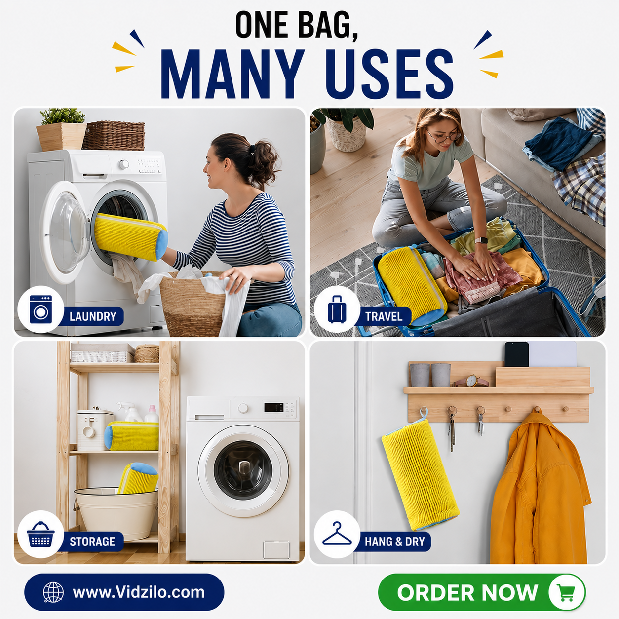 Premium Shoe Washing Bag Buy 1 Get 1 FREE Package Includes 2 Bags