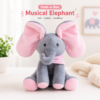 Peek-a-Boo Musical Elephant Plush Toy for Kids