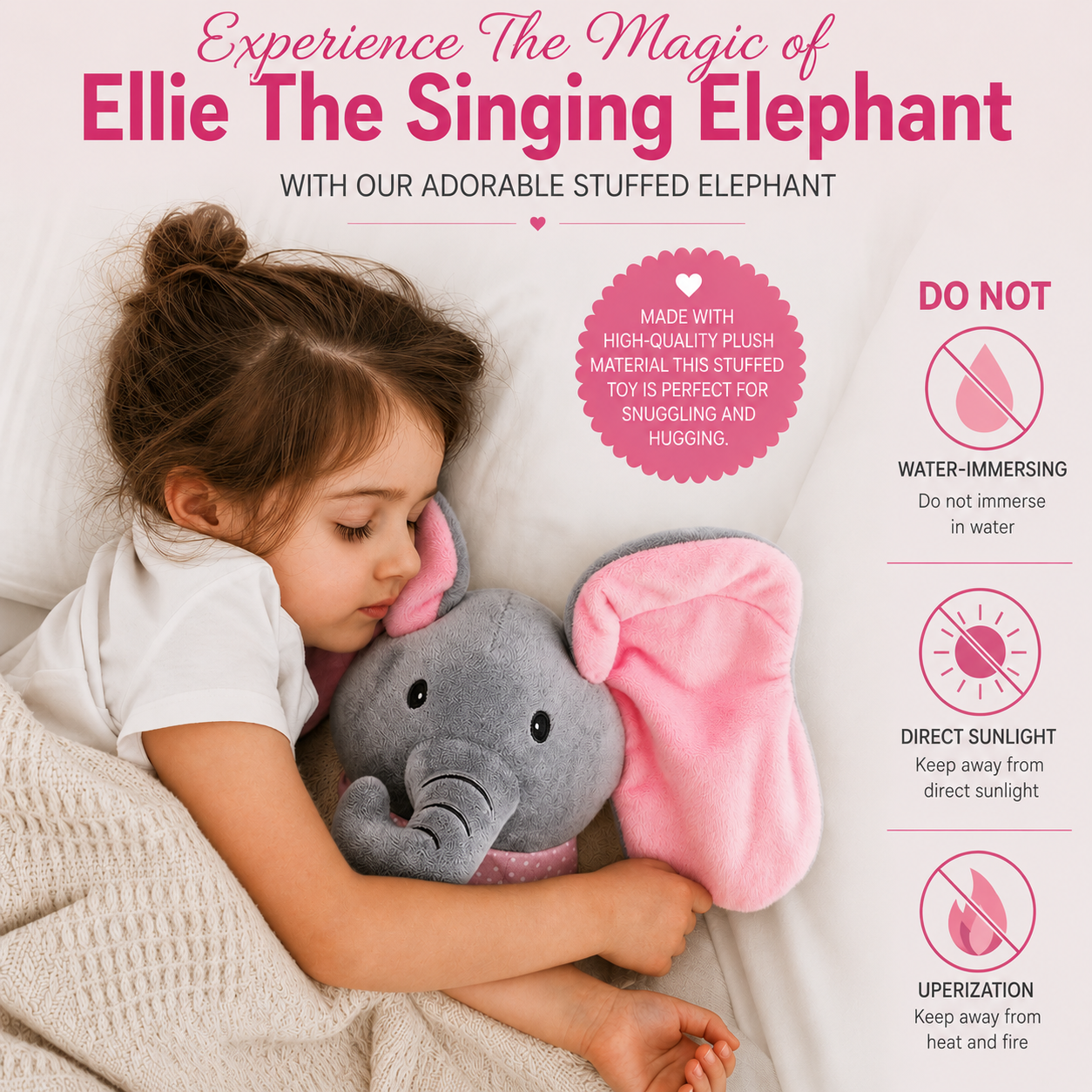 Peek-a-Boo Elephant Gift Toy for Baby Boys and Girls