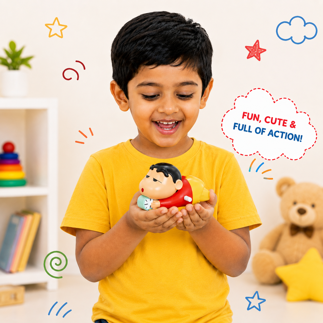 Shinchan moving action figure