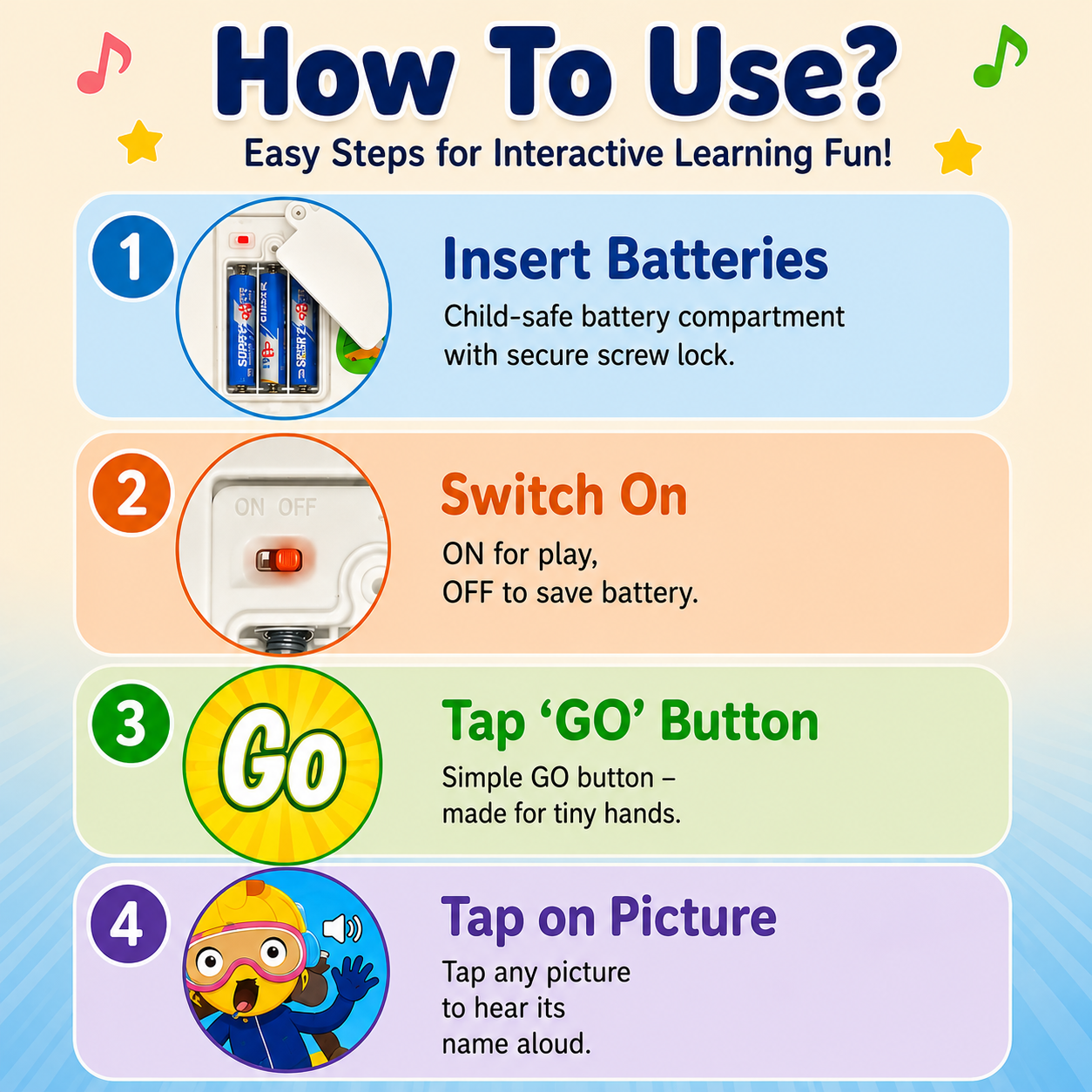 Kids sound learning book for early education