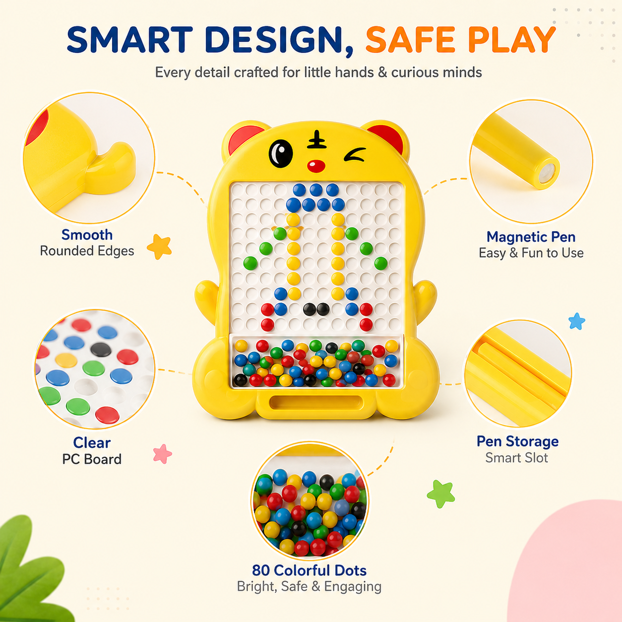 Kids Creative Learning Magnetic Drawing Board