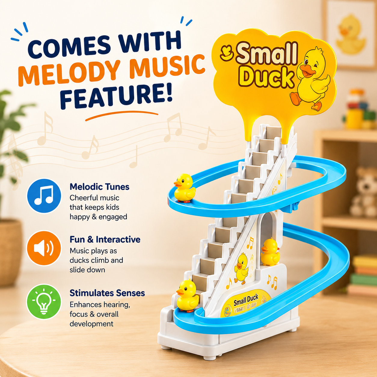 Interactive Musical Duck Toy for Children