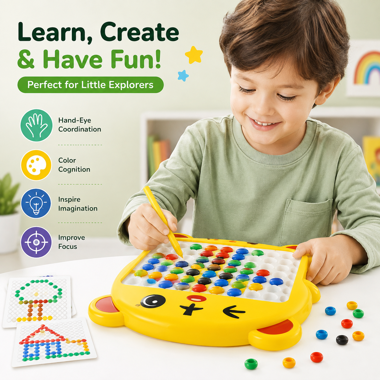 Kids Magnetic Drawing Board with Stylus