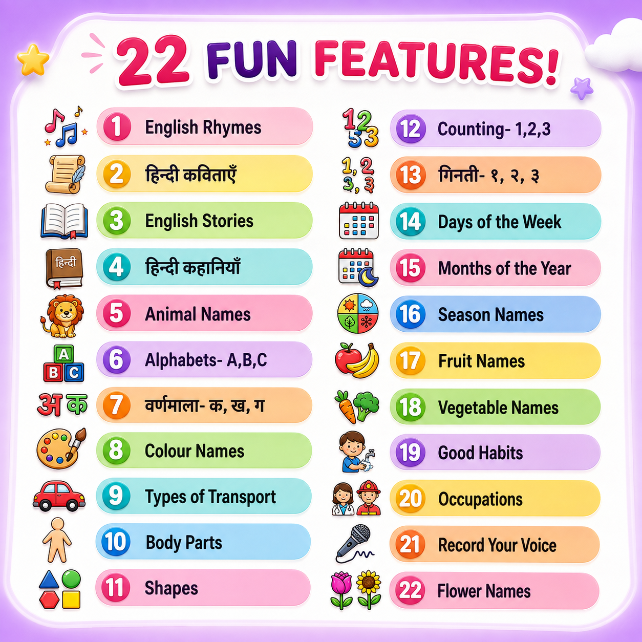 Kids Learning Phone with Alphabet and Number Activities