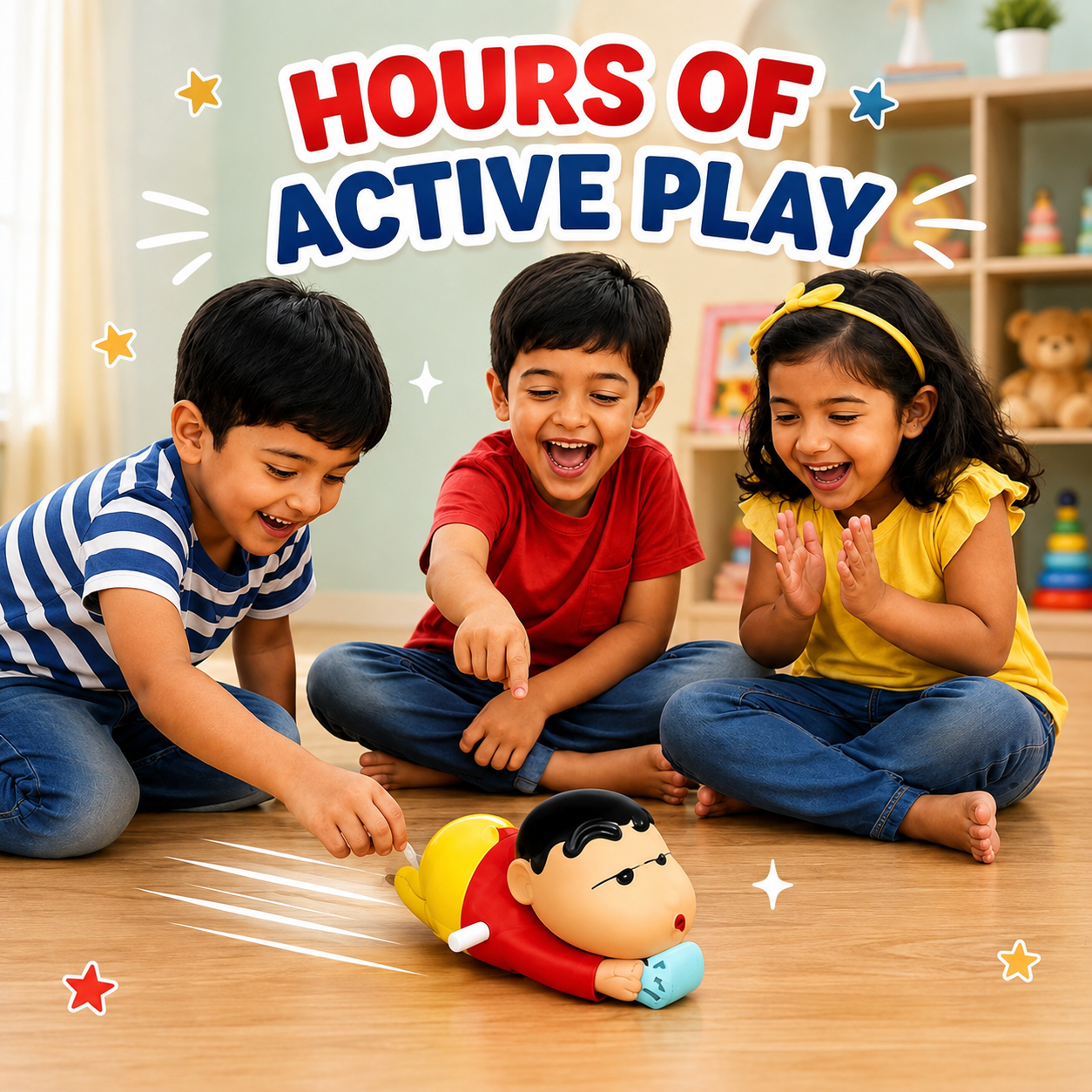 Crawling Shinchan Action Figure Toy for Kids