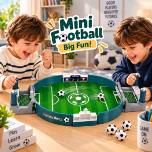 Tabletop football board game with 4 balls for kids