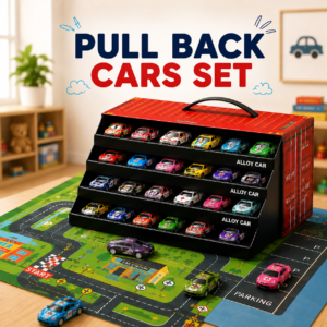 48 piece die cast pull back cars set for kids
