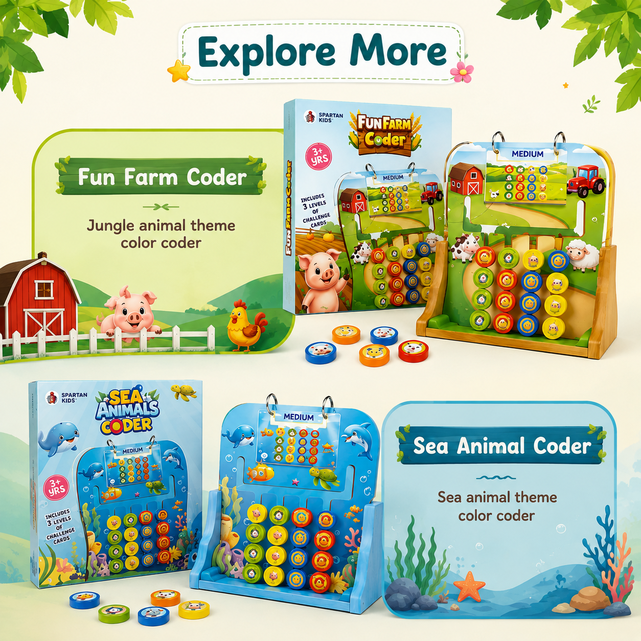 Kids Montessori colour sorting and matching puzzle