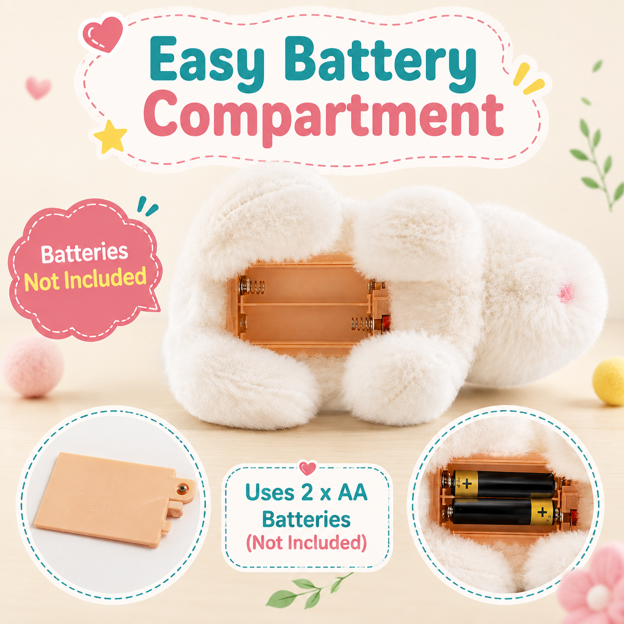 Cute walking rabbit plush toy for children