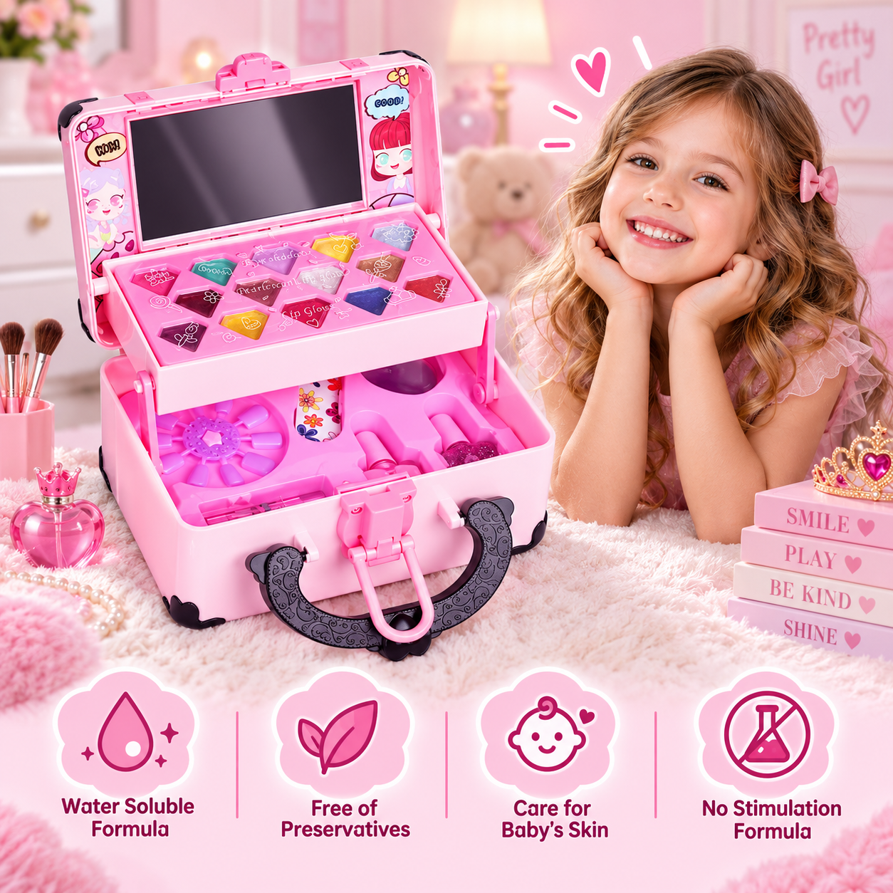 Treasure makeup box gift set for kids