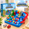 Rescue adventure car track interactive activity toy for kids